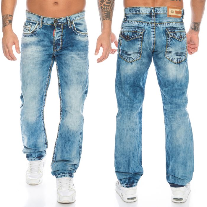 Cipo & Baxx Herren Jeans CD434 Blau
