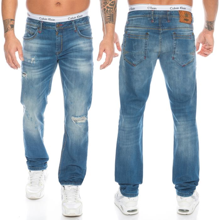 Cipo & Baxx Herren Jeans CD475 Blau