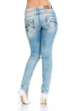 Cipo & Baxx Damen Jeans CBW-347A blau