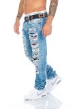 Cipo & Baxx Jeans CD131 blau + Gürtel