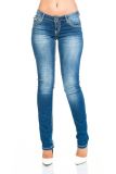Cipo & Baxx Damen Jeans WD201 blau