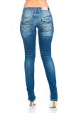 Cipo & Baxx Damen Jeans WD201 blau