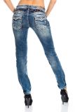 Cipo & Baxx Damen Jeans WD243 blau