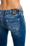 Cipo & Baxx Damen Jeans CBW-639 blau