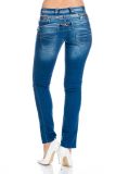 Cipo & Baxx Damen Jeans CBW-282 blau